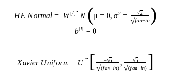 HE initialization formula