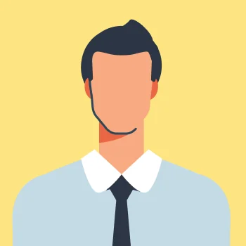 A male employee