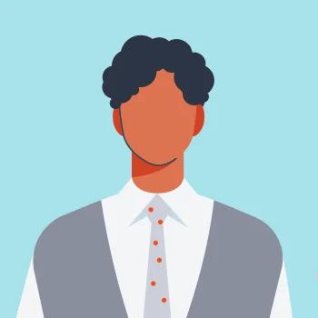 A male employee
